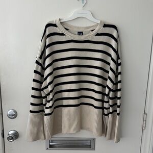 Gap Pullover Striped Sweater Oversized fit size XL